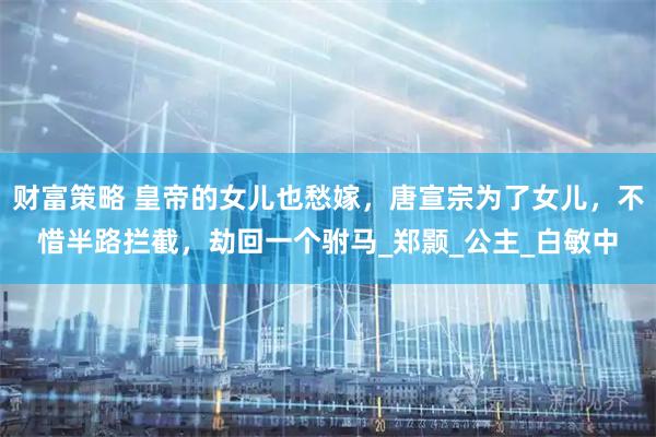 财富策略 皇帝的女儿也愁嫁，唐宣宗为了女儿，不惜半路拦截，劫回一个驸马_郑颢_公主_白敏中