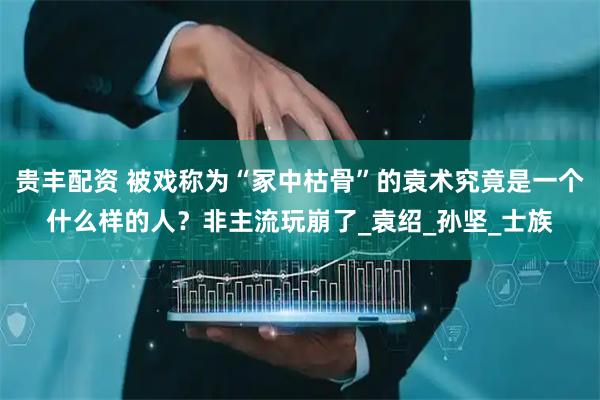 贵丰配资 被戏称为“冢中枯骨”的袁术究竟是一个什么样的人？非主流玩崩了_袁绍_孙坚_士族
